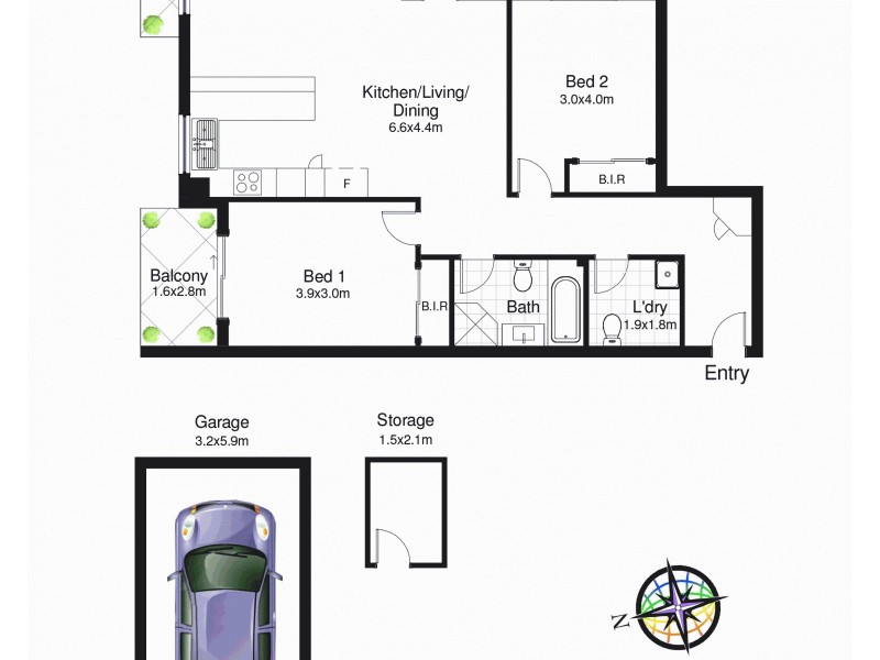 14/37-41 Premier Street, Gymea NSW 2227 Floorplan