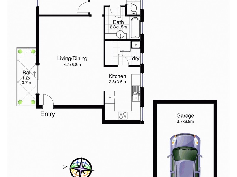 4/13 Gosport Street, Cronulla NSW 2230 Floorplan
