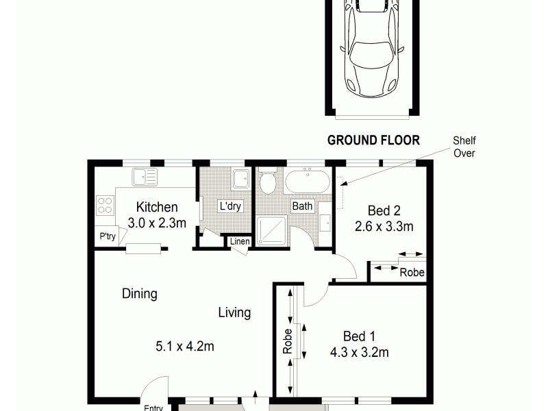 4/15 Wilbar Road, Cronulla NSW 2230 Floorplan