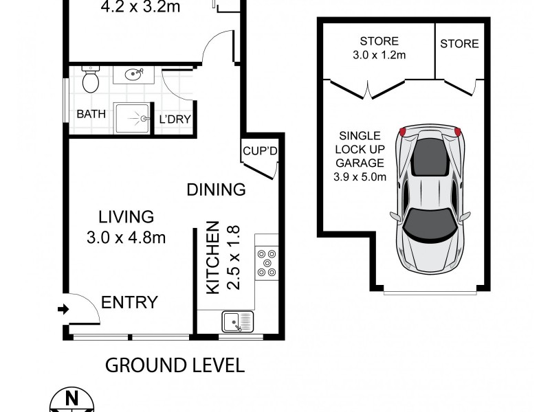 1/14 Croydon Street, Cronulla NSW 2230 Floorplan