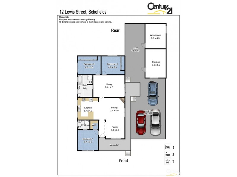 12 Lewis Street, Schofields NSW 2762 Floorplan