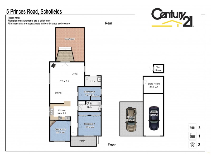 5 Princes Road, Schofields NSW 2762 Floorplan