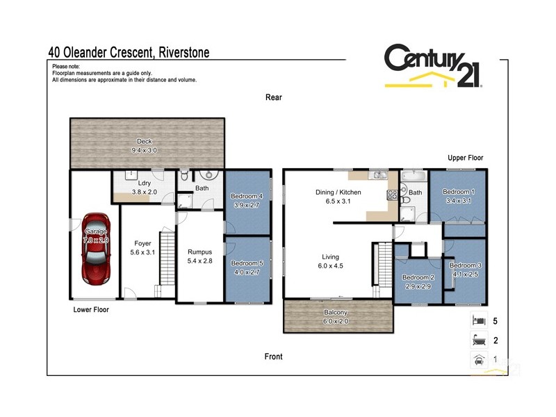 40 Oleander Cres, Riverstone NSW 2765 Floorplan