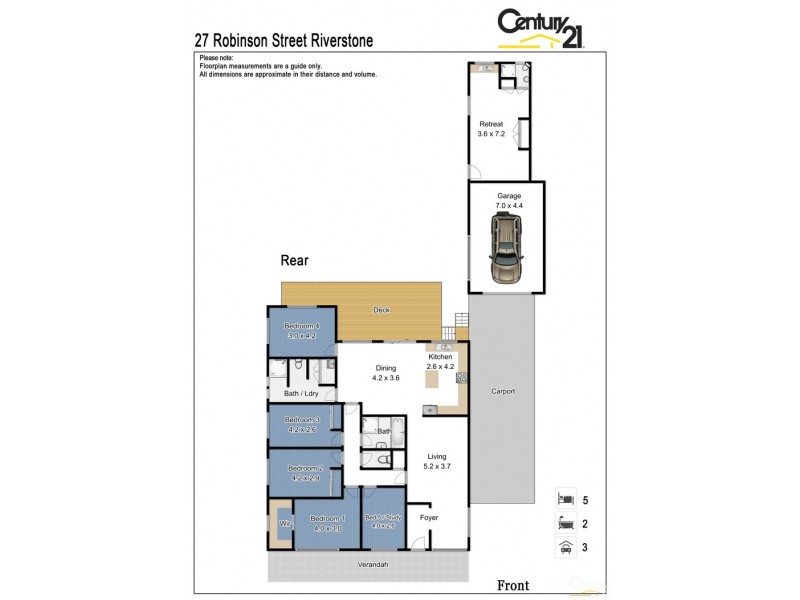 27 Robinson Street, Riverstone NSW 2765 Floorplan