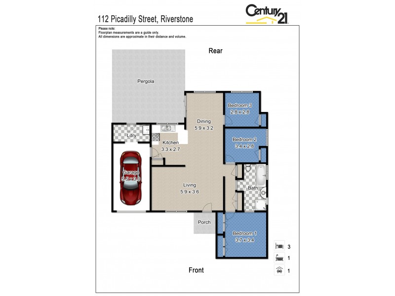 112 Piccadilly Street, Riverstone NSW 2765 Floorplan
