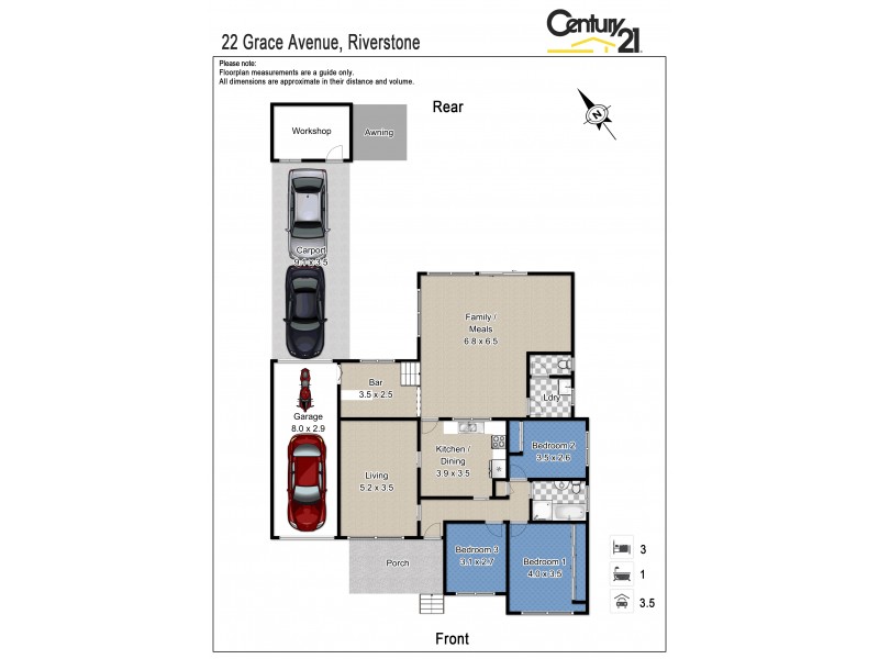 22 Grace Avenue, Riverstone NSW 2765 Floorplan