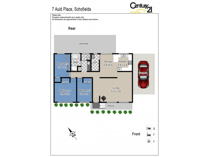 7 Auld Place, Schofields NSW 2762 Floorplan
