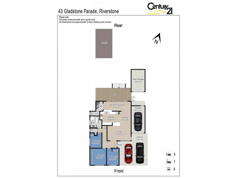43 Gladstone Pde, Riverstone NSW 2765 Floorplan