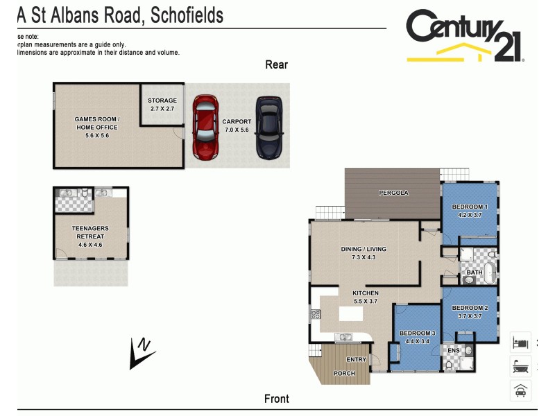 44a  St Albans Rd, Schofields NSW 2762 Floorplan
