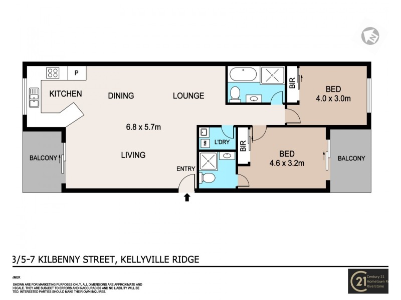 13/5-7 Kilbenny Street, Kellyville Ridge NSW 2155 Floorplan