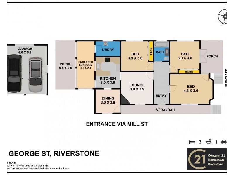 25 George street, Riverstone NSW 2765 Floorplan