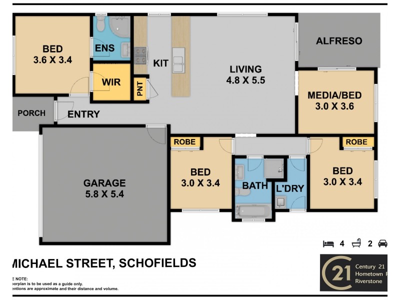 8  Michael Street, Schofields NSW 2762 Floorplan