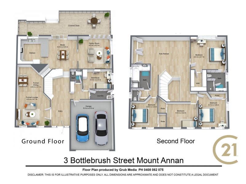 3 Bottlebrush Street, Mount Annan NSW 2567 Floorplan