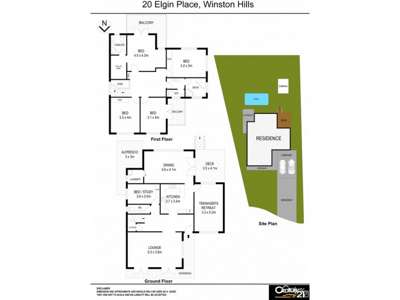 20 Elgin Place, Winston Hills NSW 2153 Floorplan