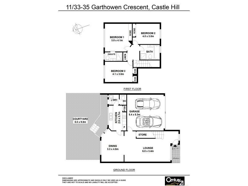 11/33-35 Garthowen Cres, Castle Hill NSW 2154 Floorplan
