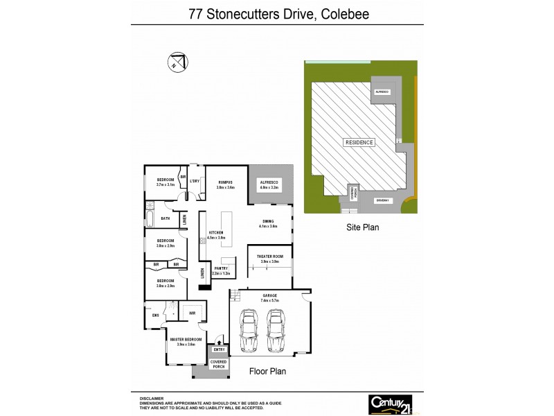 77 Stonecutters Drive, Colebee NSW 2761 Floorplan