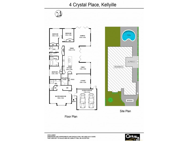 4 Crystal Place, Kellyville NSW 2155 Floorplan