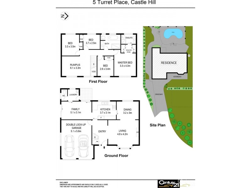 5 Turret Place, Castle Hill NSW 2154 Floorplan