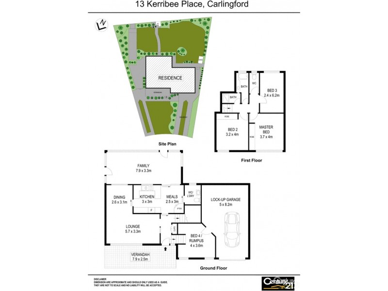 13 Kerribee Place, Carlingford NSW 2118 Floorplan