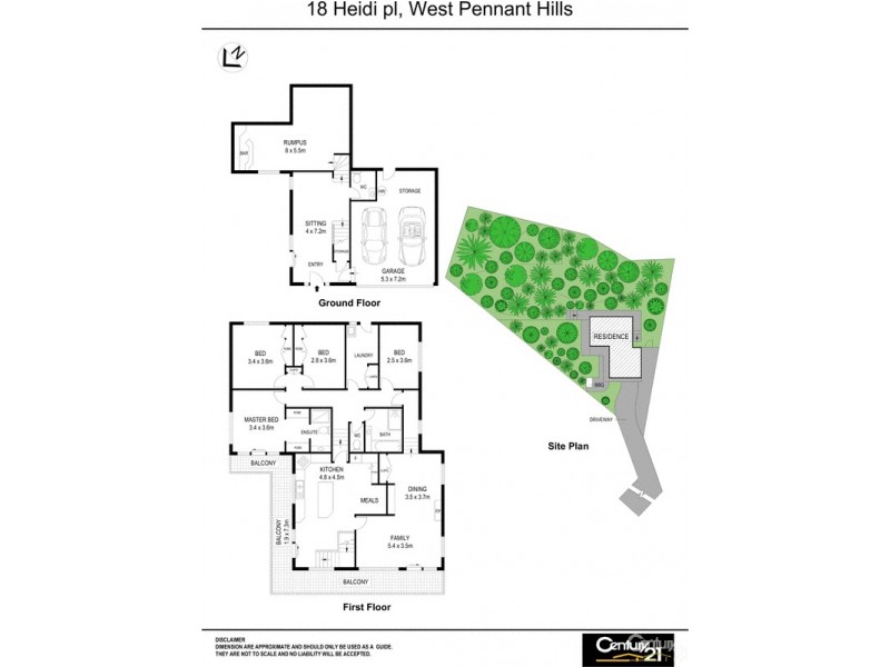 18 Heidi Place, West Pennant Hills NSW 2125 Floorplan