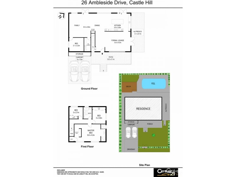 26 Ambleside Drive, Castle Hill NSW 2154 Floorplan