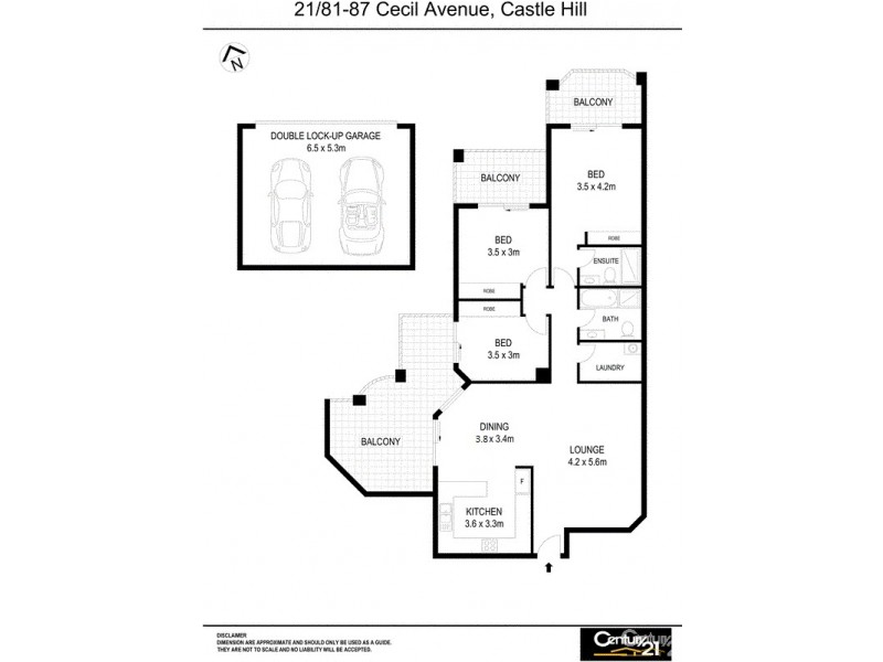 21/81-87 Cecil Avenue, Castle Hill NSW 2154 Floorplan