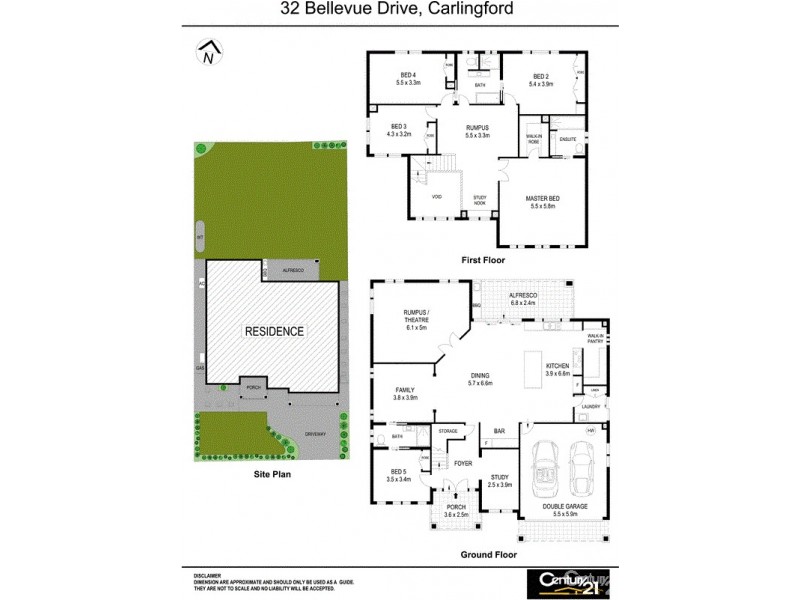 32 Bellevue Drive, Carlingford NSW 2118 Floorplan