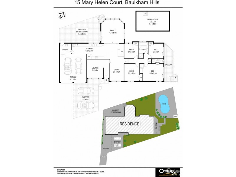 15 Mary Helen Court, Baulkham Hills NSW 2153 Floorplan