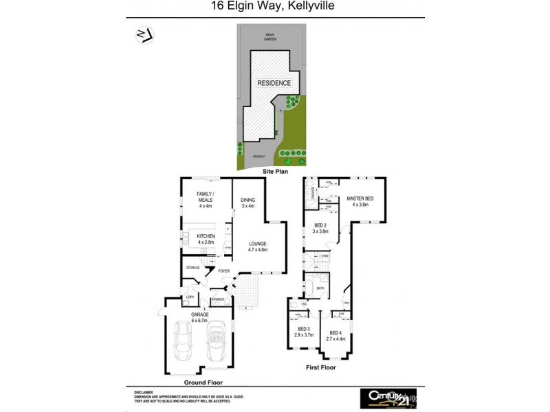 16 Elgin Way, Kellyville NSW 2155 Floorplan