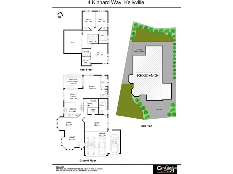 4 Kinnard Way, Kellyville NSW 2155 Floorplan
