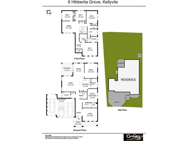 6 Hibbertia Grove, Kellyville NSW 2155 Floorplan