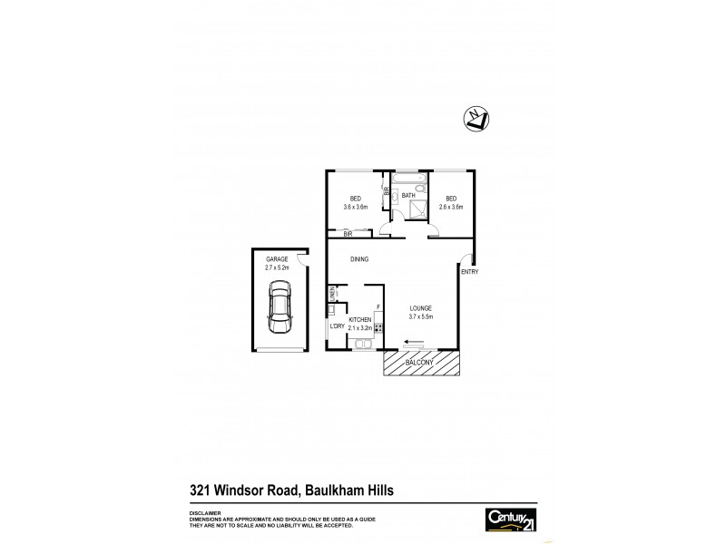 7/321 Windsor Road, Baulkham Hills NSW 2153 Floorplan