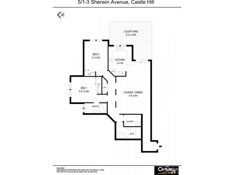 5/1-3 Sherwin Avenue, Castle Hill NSW 2154 Floorplan
