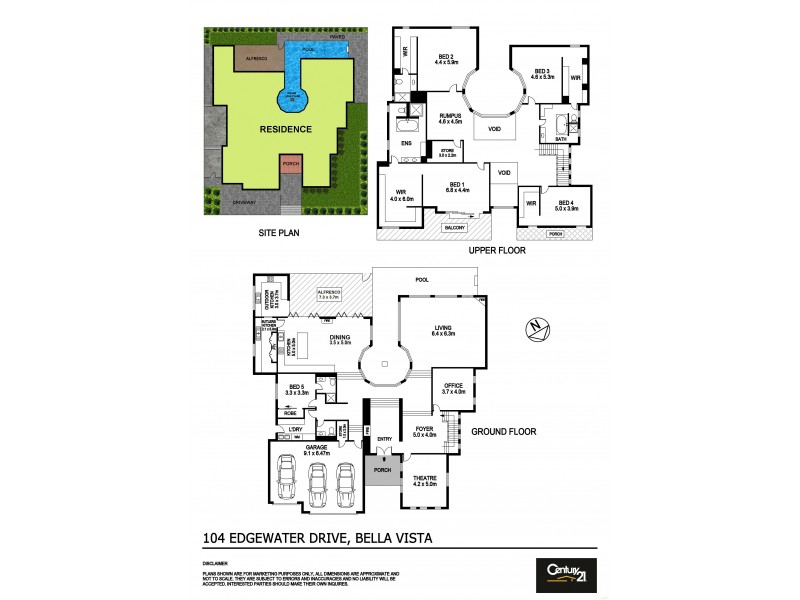 104 Edgewater Drive, Bella Vista NSW 2153 Floorplan