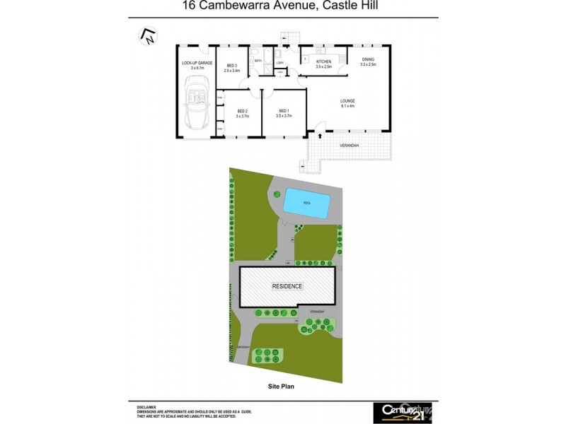 16 Cambewarra Avenue, Castle Hill NSW 2154 Floorplan