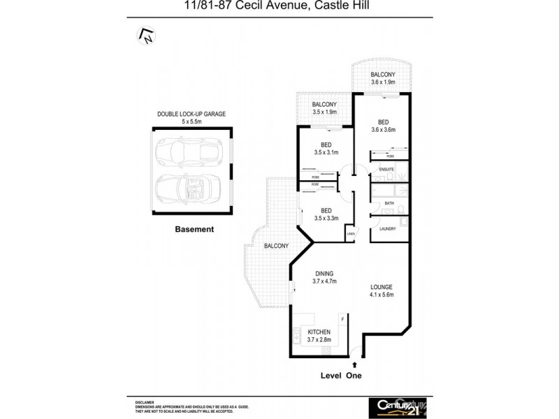 11/81-87  Cecil Avenue, Castle Hill NSW 2154 Floorplan