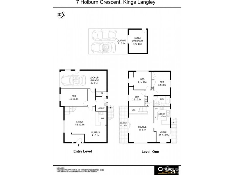7 Holburn Crescent, Kings Langley NSW 2147 Floorplan