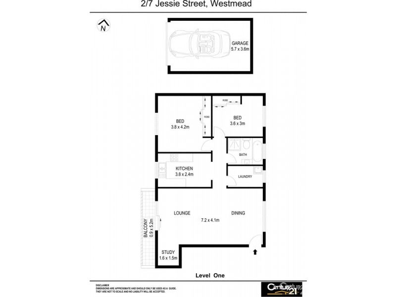 2/7 Jessie Street, Westmead NSW 2145 Floorplan