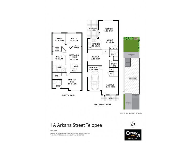1A Arkana Street, Telopea NSW 2117 Floorplan