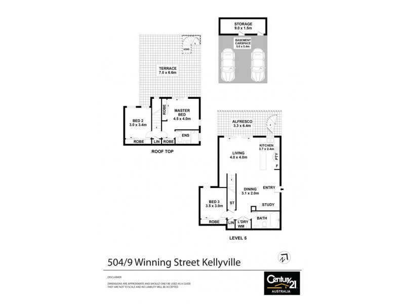504/9 Winning Street, Kellyville NSW 2155 Floorplan