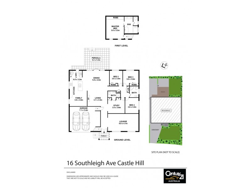 16 Southleigh Avenue, Castle Hill NSW 2154 Floorplan