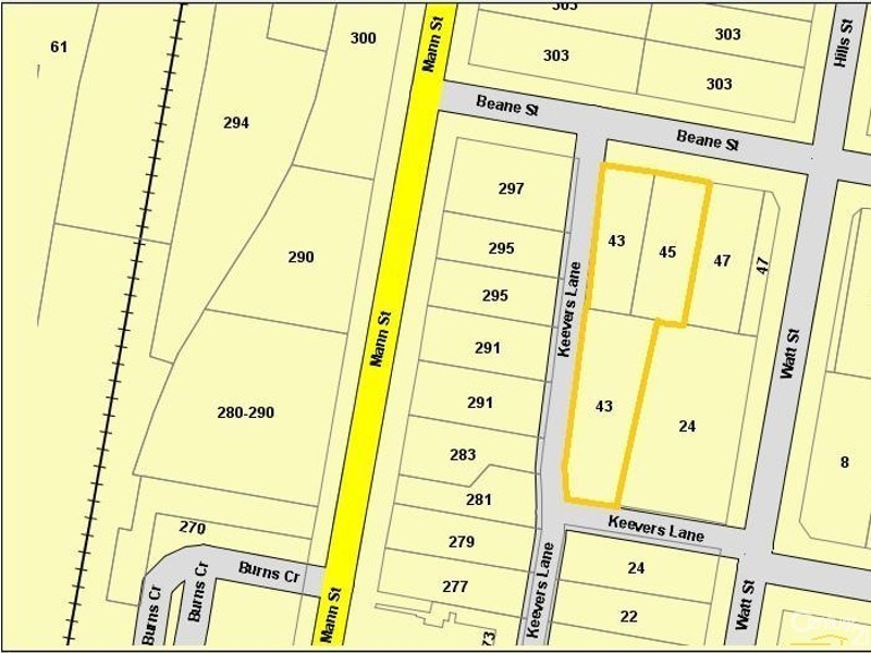 43-45 Beane st & 2 Keevers Lane, Gosford NSW 2250