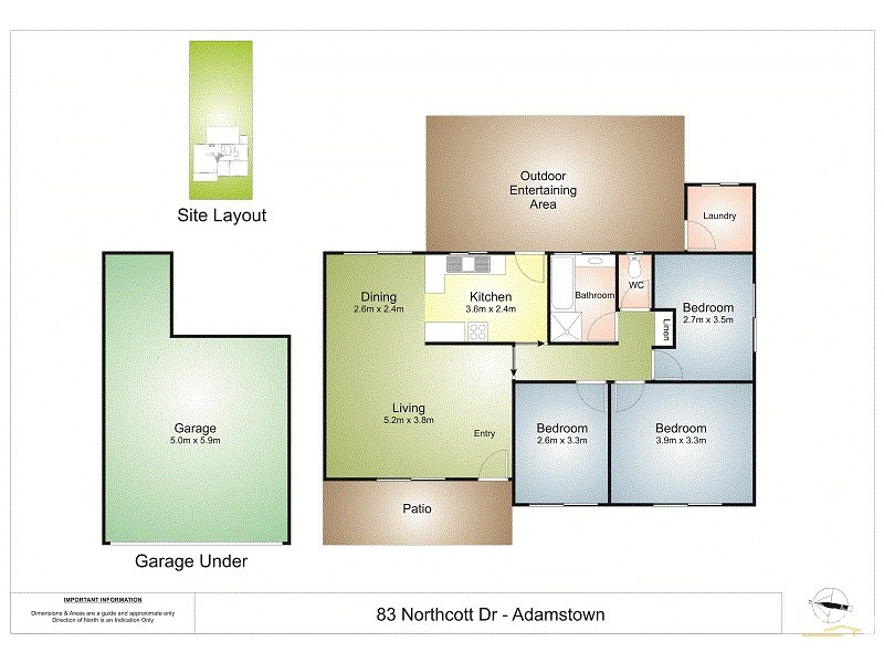 83 Northcott Drive, Adamstown NSW 2289 Floorplan
