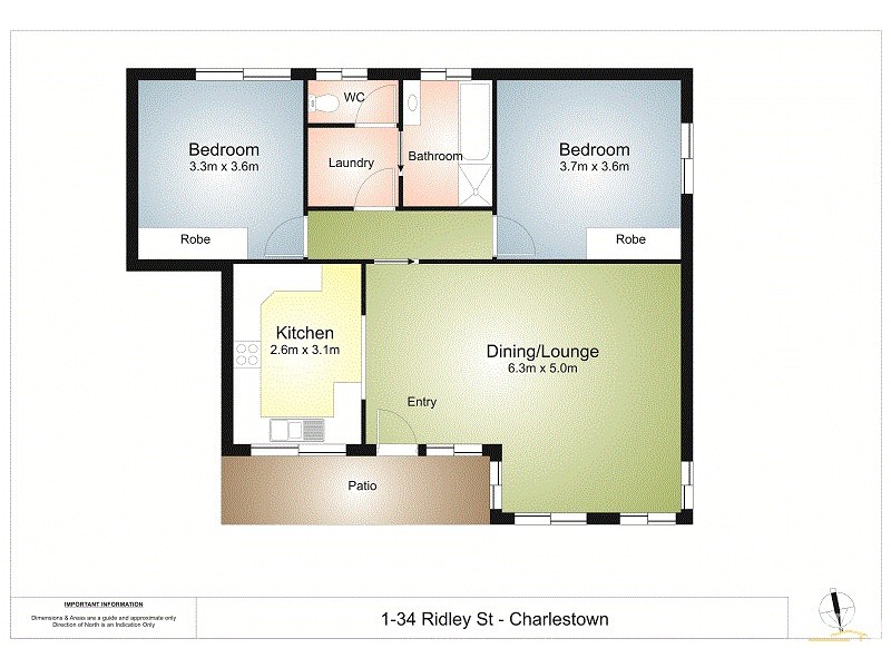 1/34 Ridley Street, Charlestown NSW 2290 Floorplan