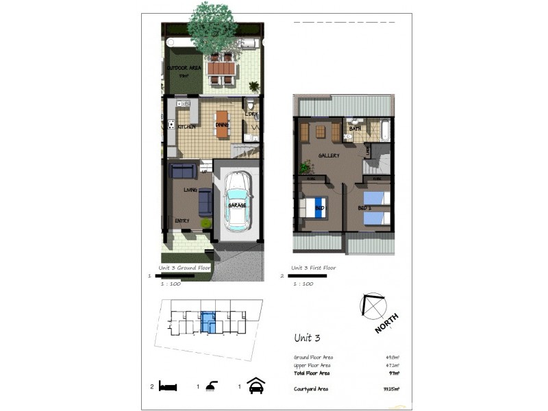3/10 Cowper Avenue, Charlestown NSW 2290 Floorplan