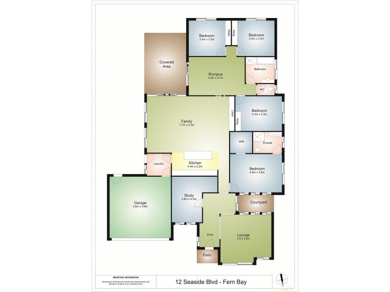 12 Seaside Boulevard, Fern Bay NSW 2295 Floorplan