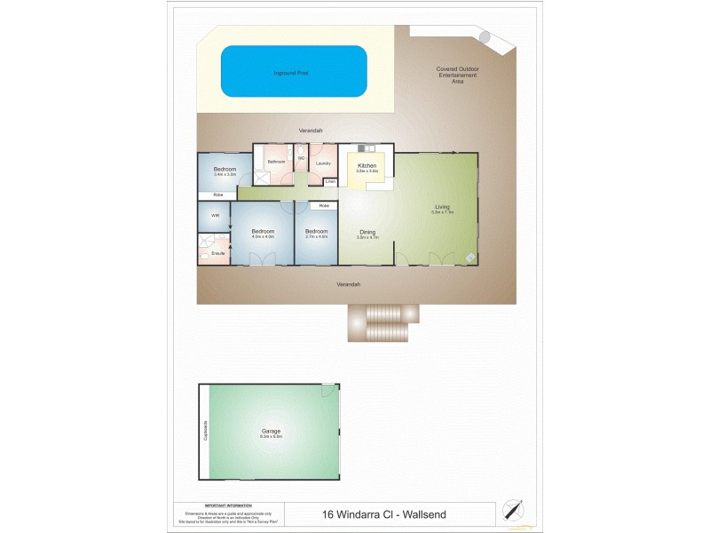 16 Windarra Close, Wallsend NSW 2287 Floorplan
