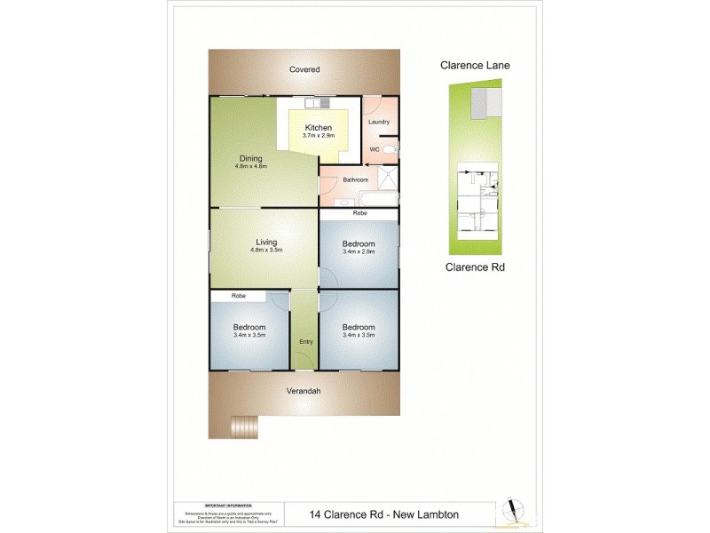 14 Clarence Road, New Lambton NSW 2305 Floorplan