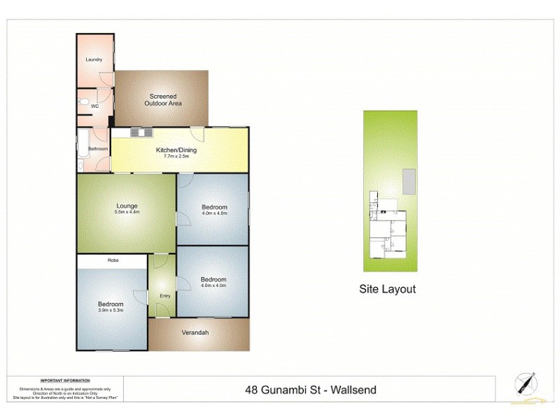 48 Gunambi Street, Wallsend NSW 2287 Floorplan