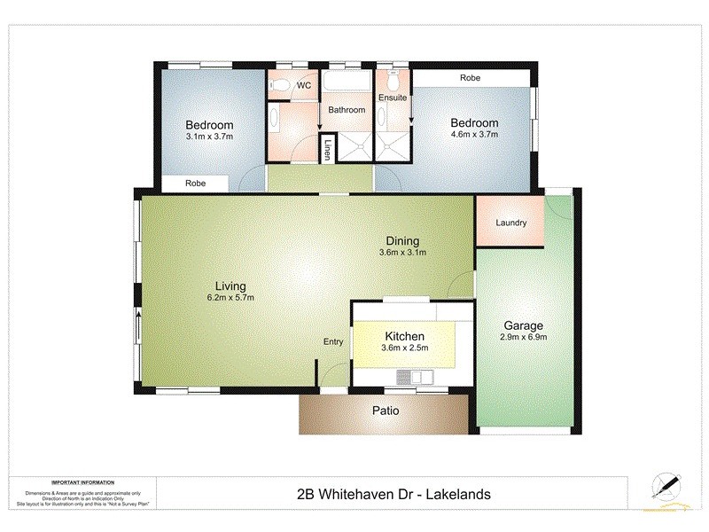 2B Whitehaven Drive, Lakelands NSW 2282 Floorplan
